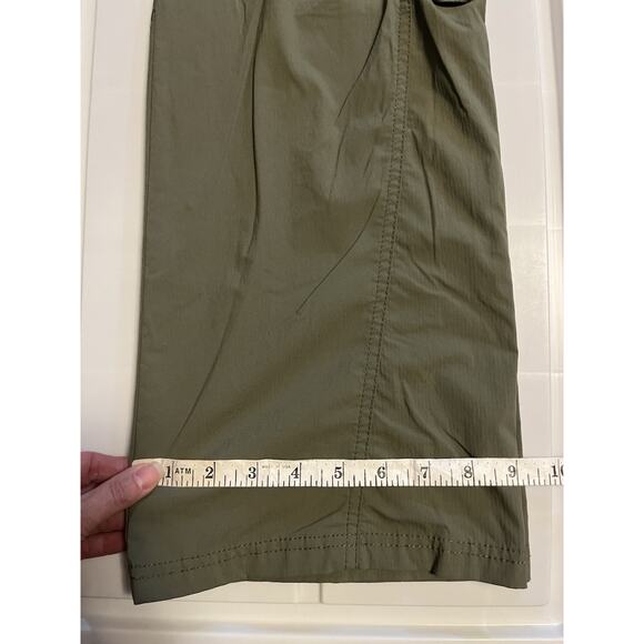 Rei Pants Womens 10 Petite Green Nylon Lightweight Cargo Rollup Hiking Camping - Picture 11 of 11